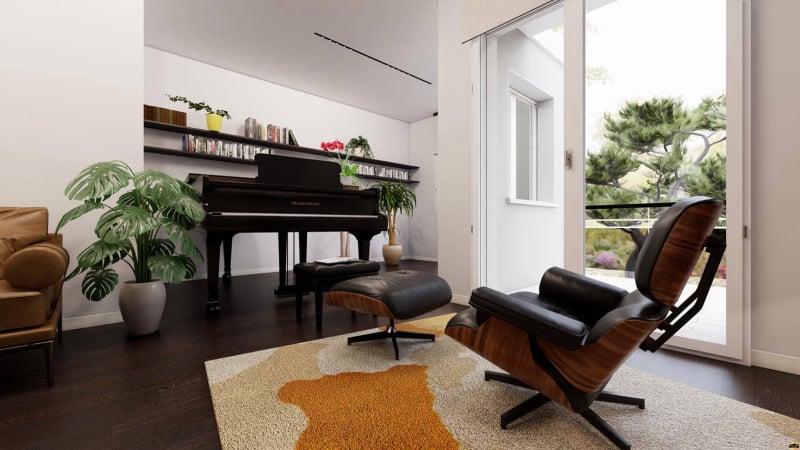 Architetti Online | Soggiorno con pianoforte