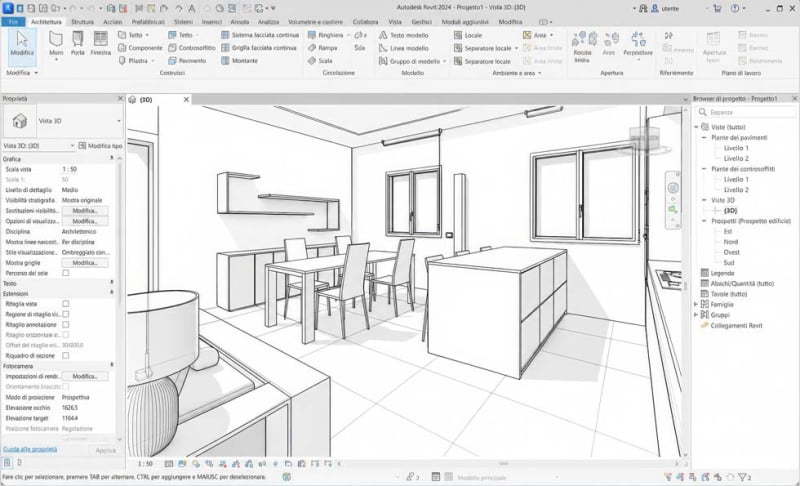 Progettazione BIM Arredi