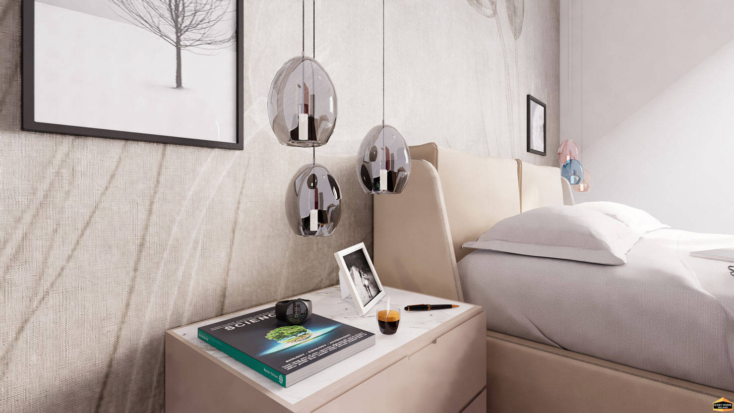 Architetto Online | Camera da letto coarta da parati