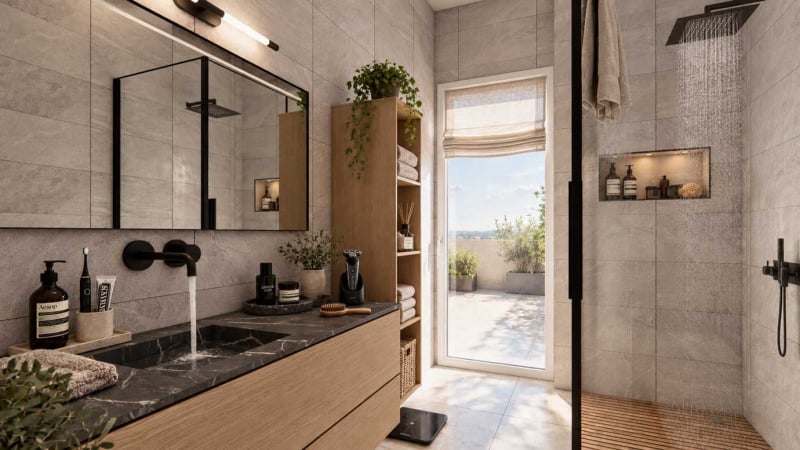 Bagno moderno – progetto di ristrutturazione