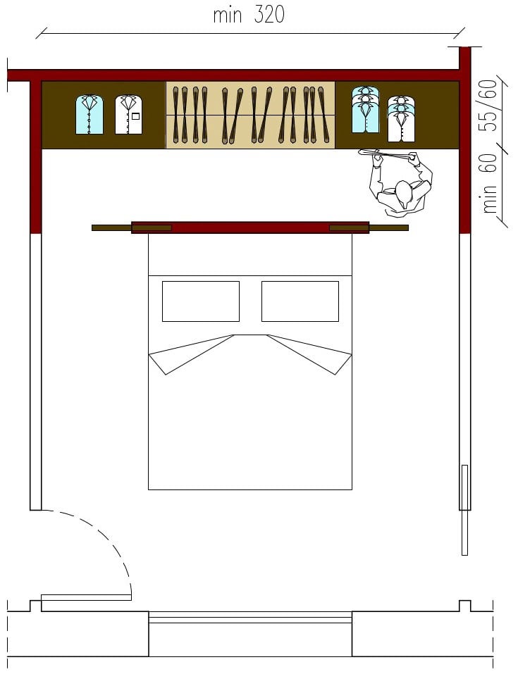 Dimensioni minime Cabina Armadio