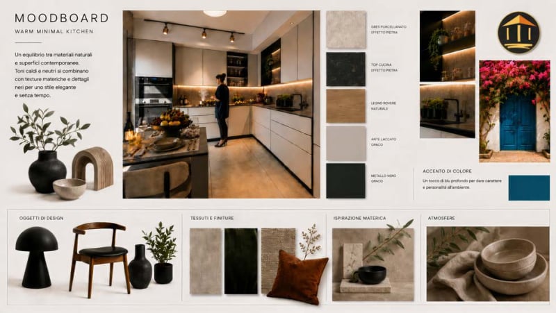Moodboard Materiali Casa