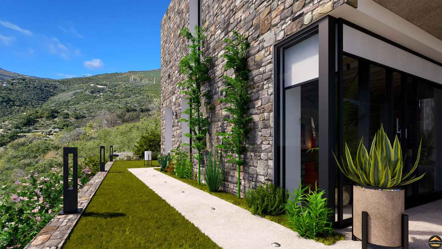 Villa in pietra al mare - Progettazione Online