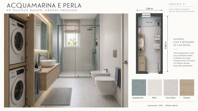 Progetto Idee per Bagno Contemporaneo