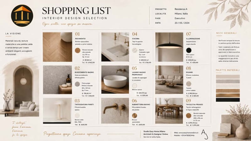 Shopping List Arredi