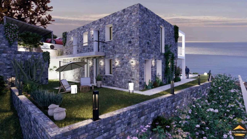 Villa al Mare in pietra rustica
